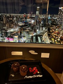 We checked in and was greeted with a delightful surprise for my Fiancé birthday- it was also delicious