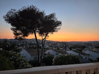 View from the upstairs eating area.