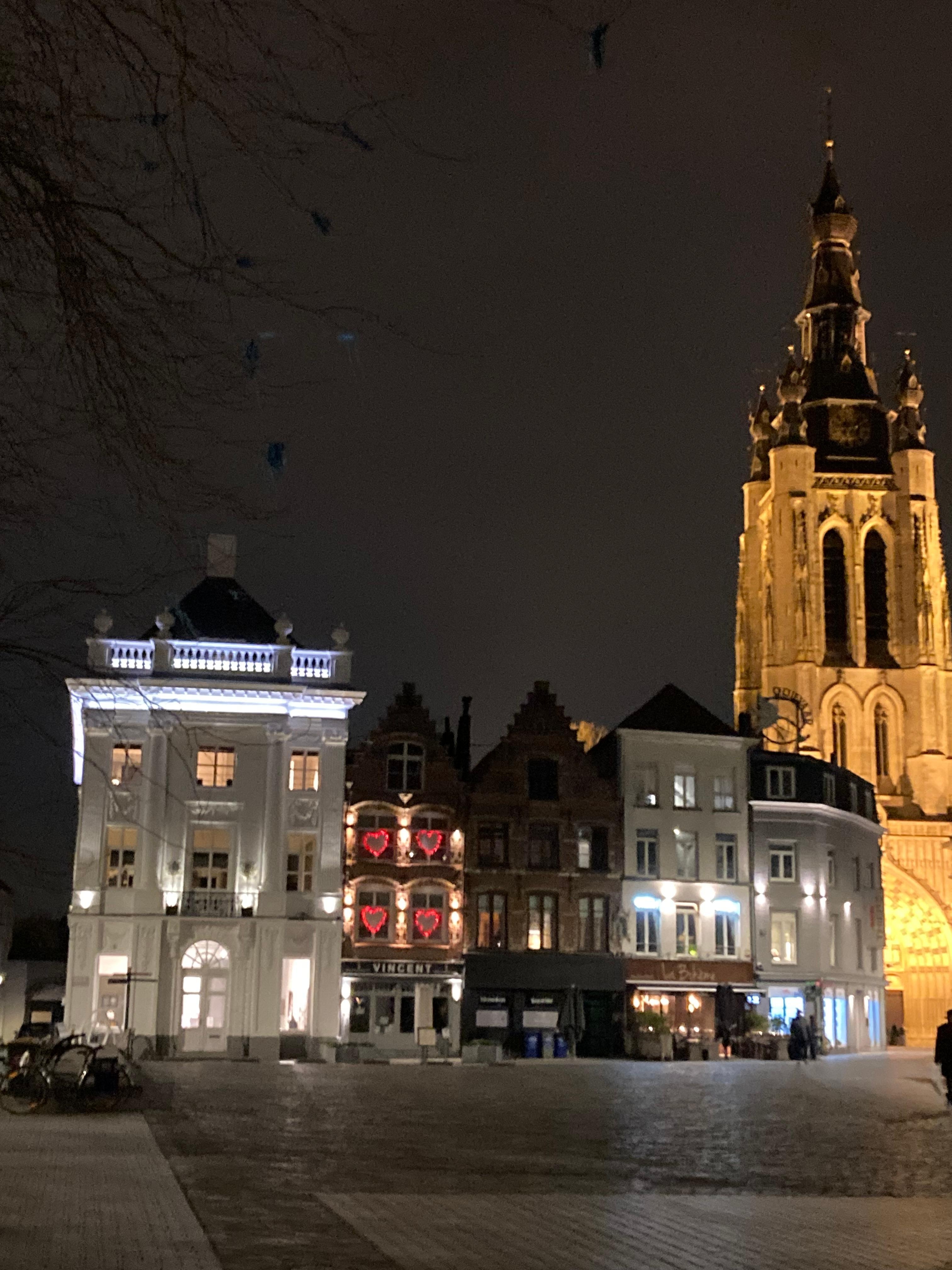 Town square just outside