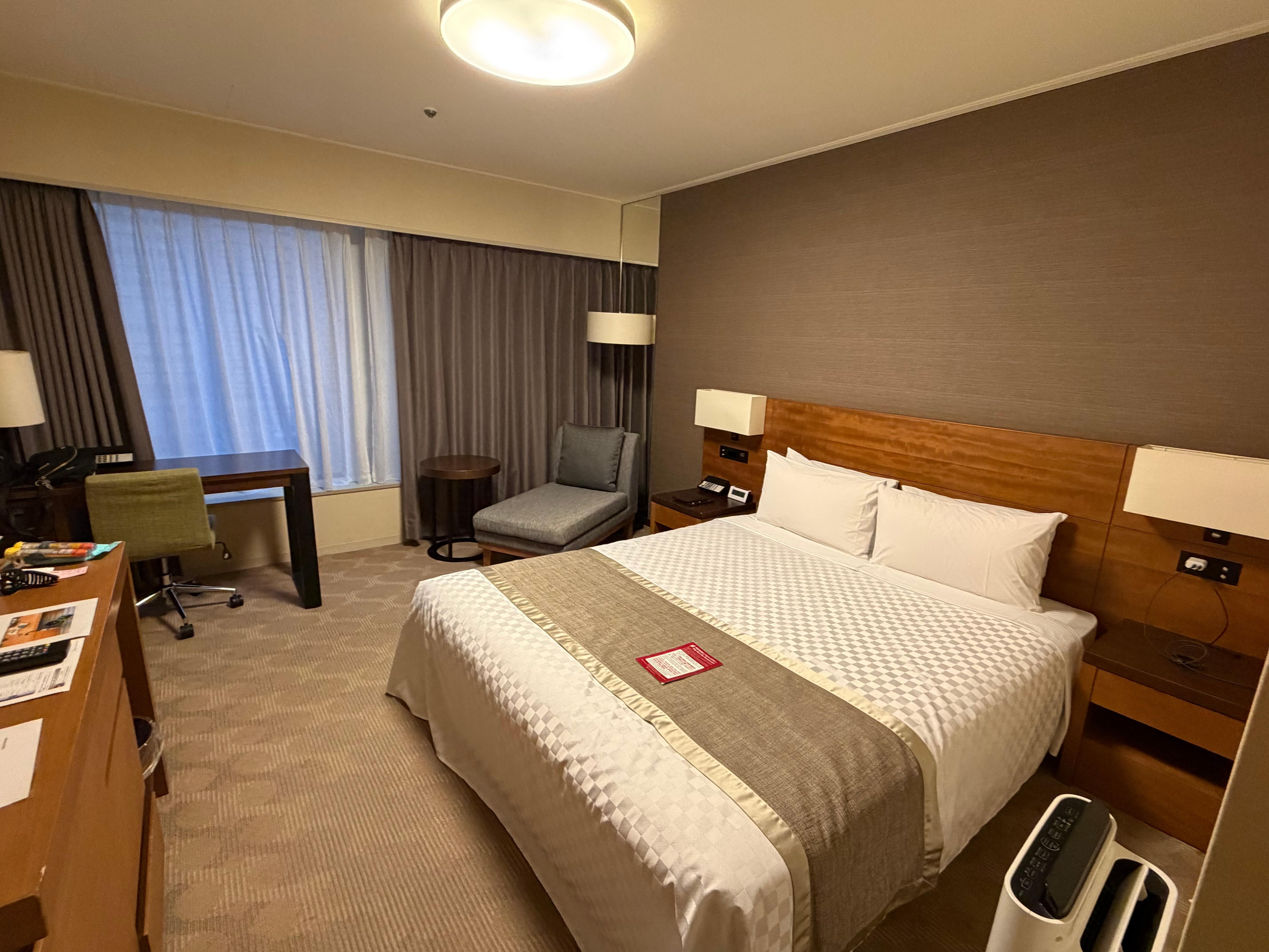 Our room with double bed