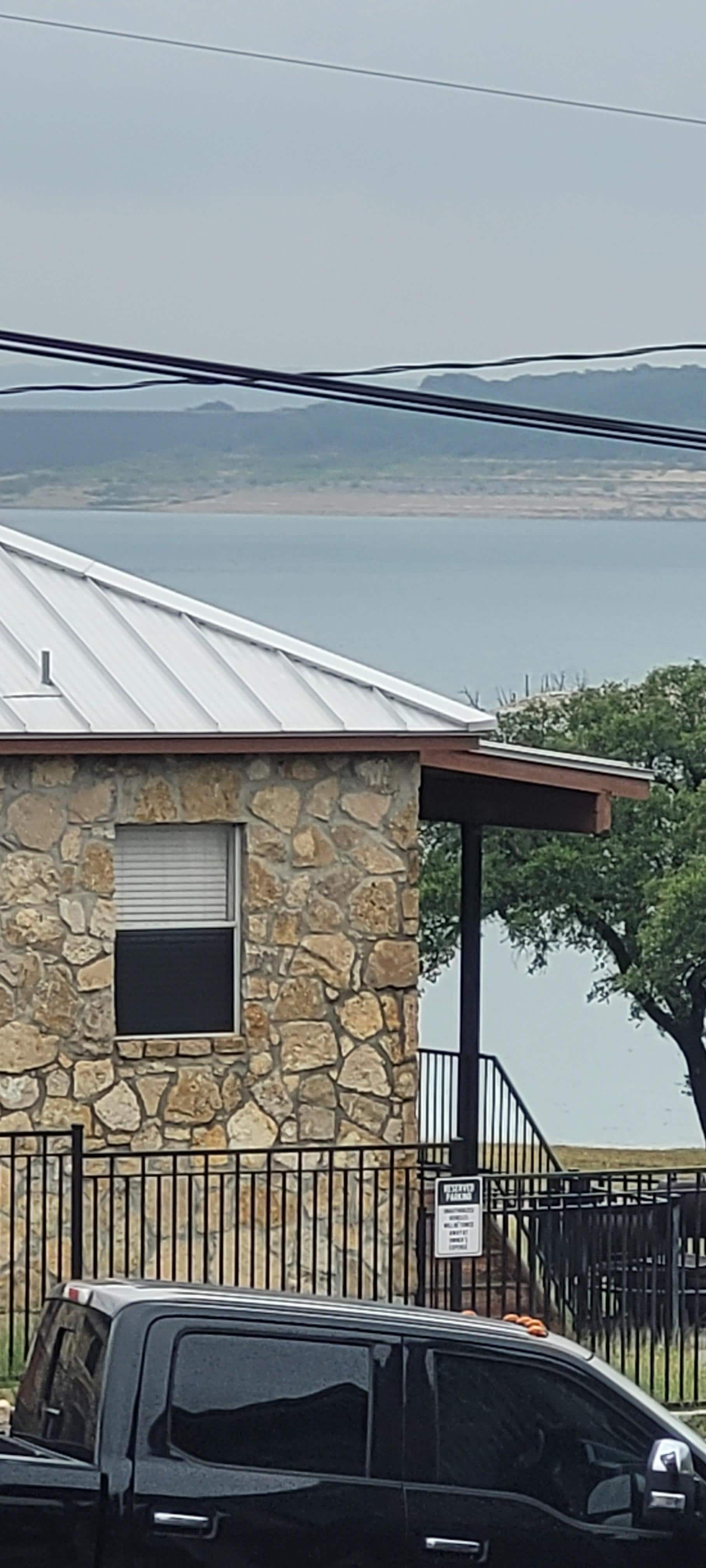 The view from the door of the room.