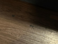 Sticky substance on floor