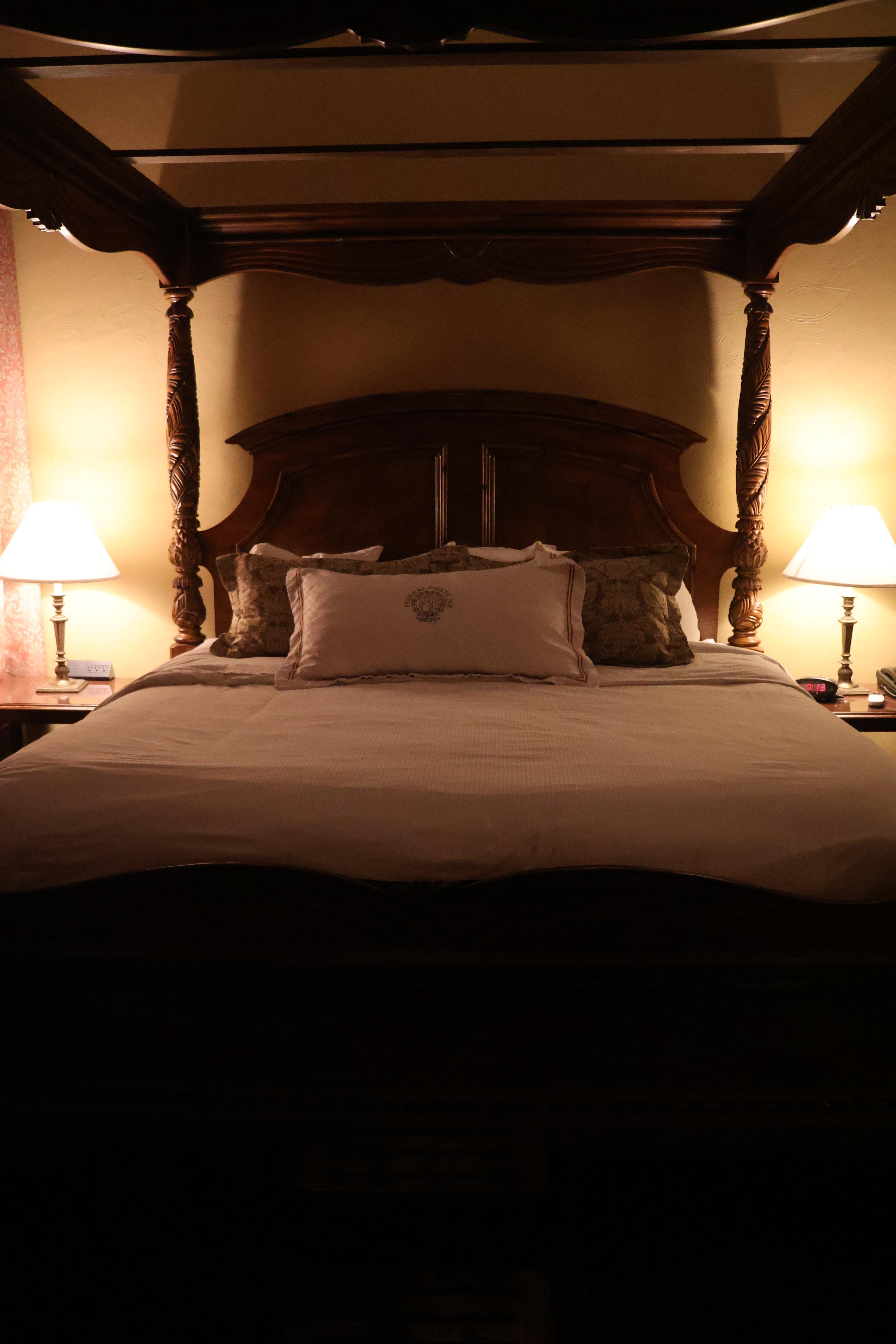 Our comfortable king sized bed