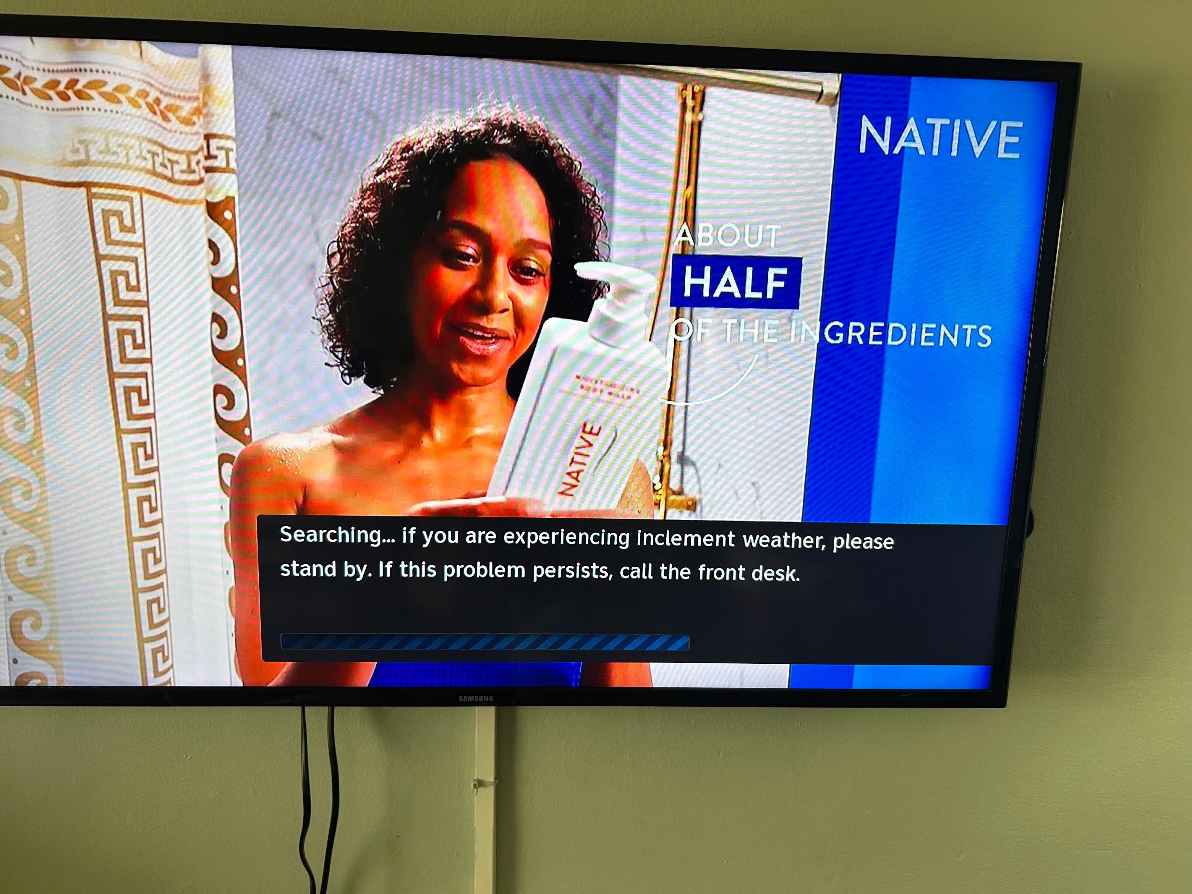 No cable