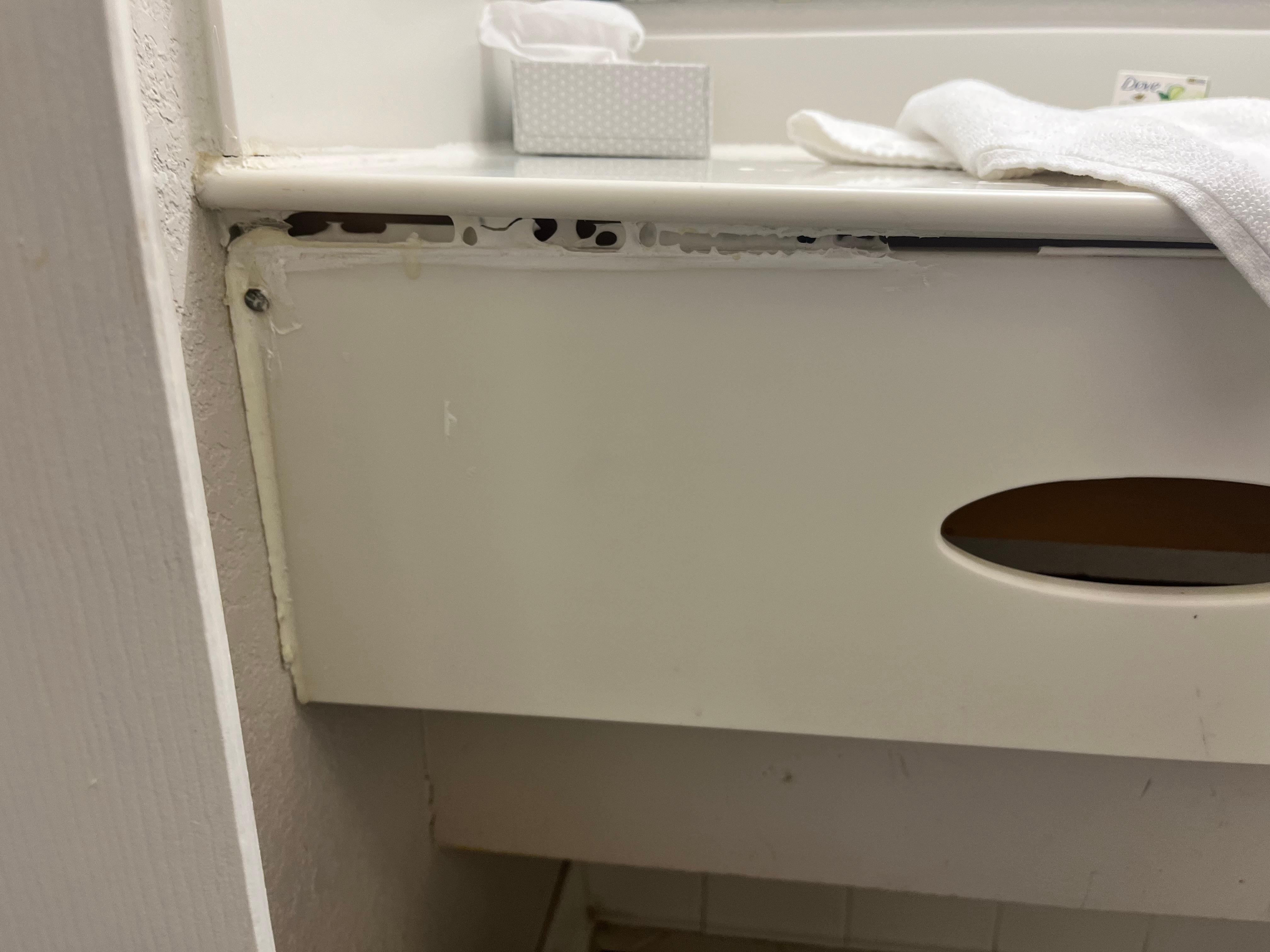 Sink coming apart. 