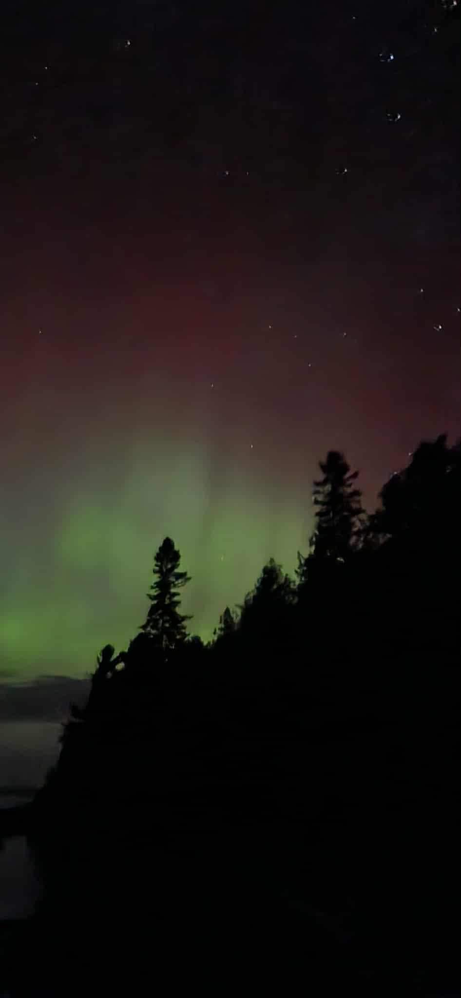 Northern lights mid-September were amazing over the bay