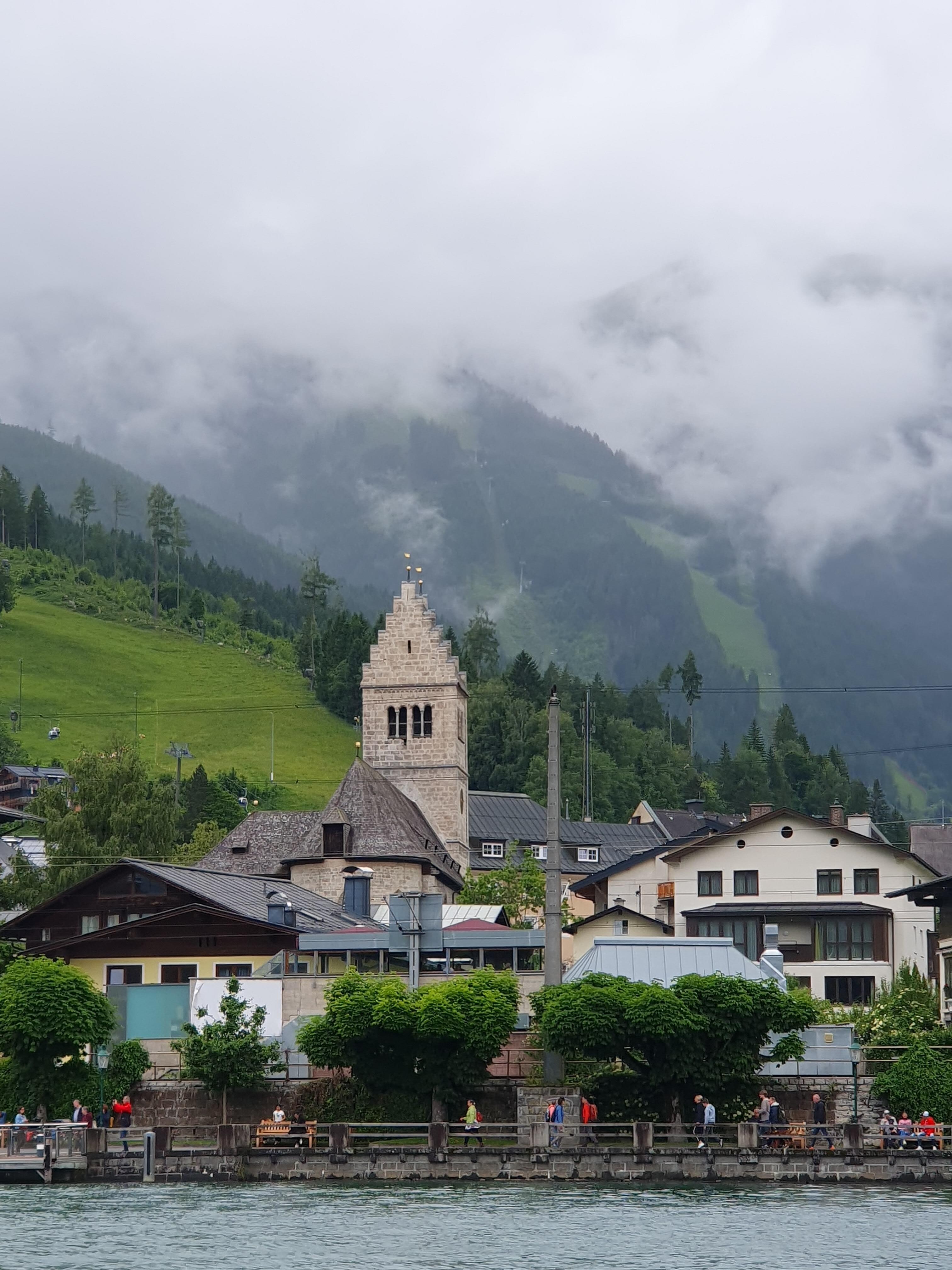 Zell am See from the lake