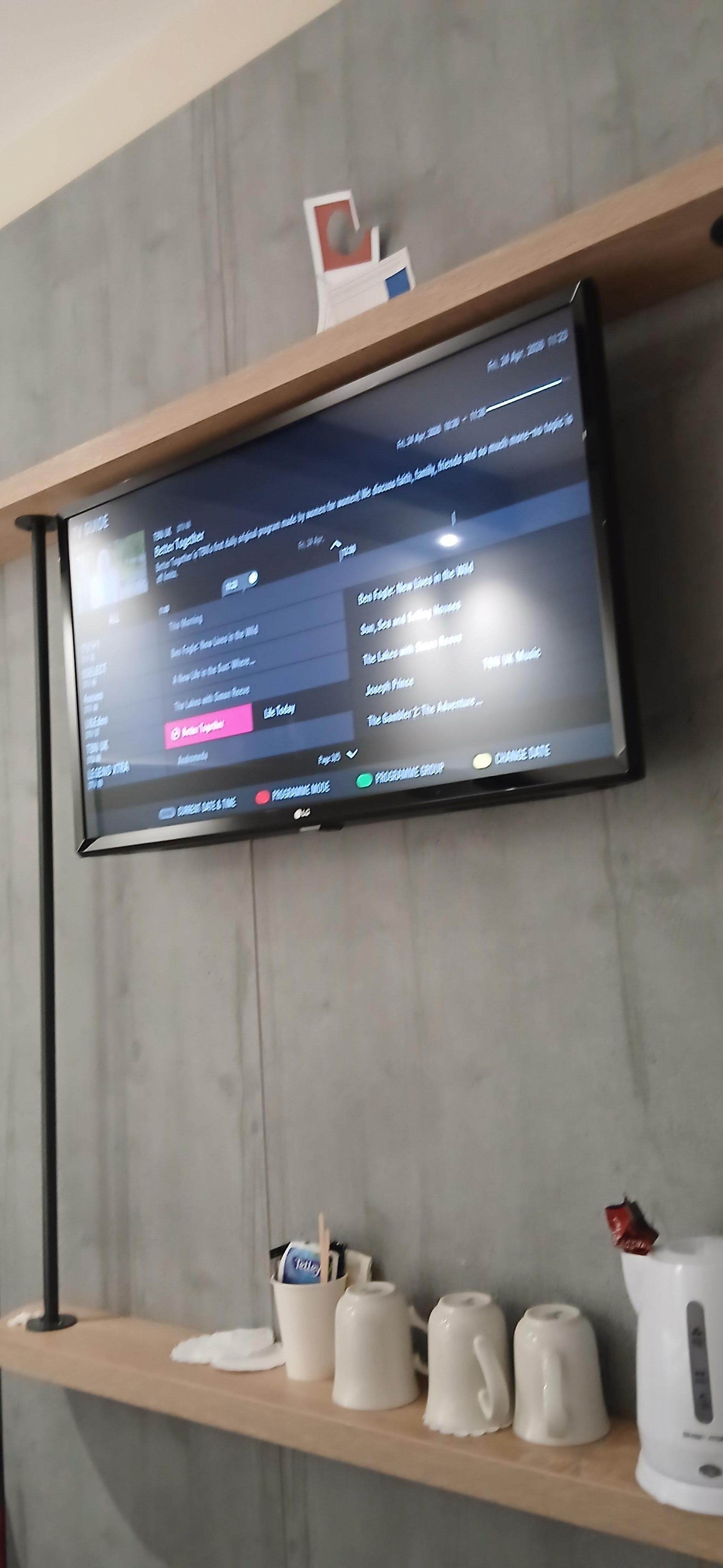 Tea/Coffee. Television.