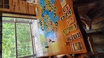 The dining table is so pretty and the perfect size for games!