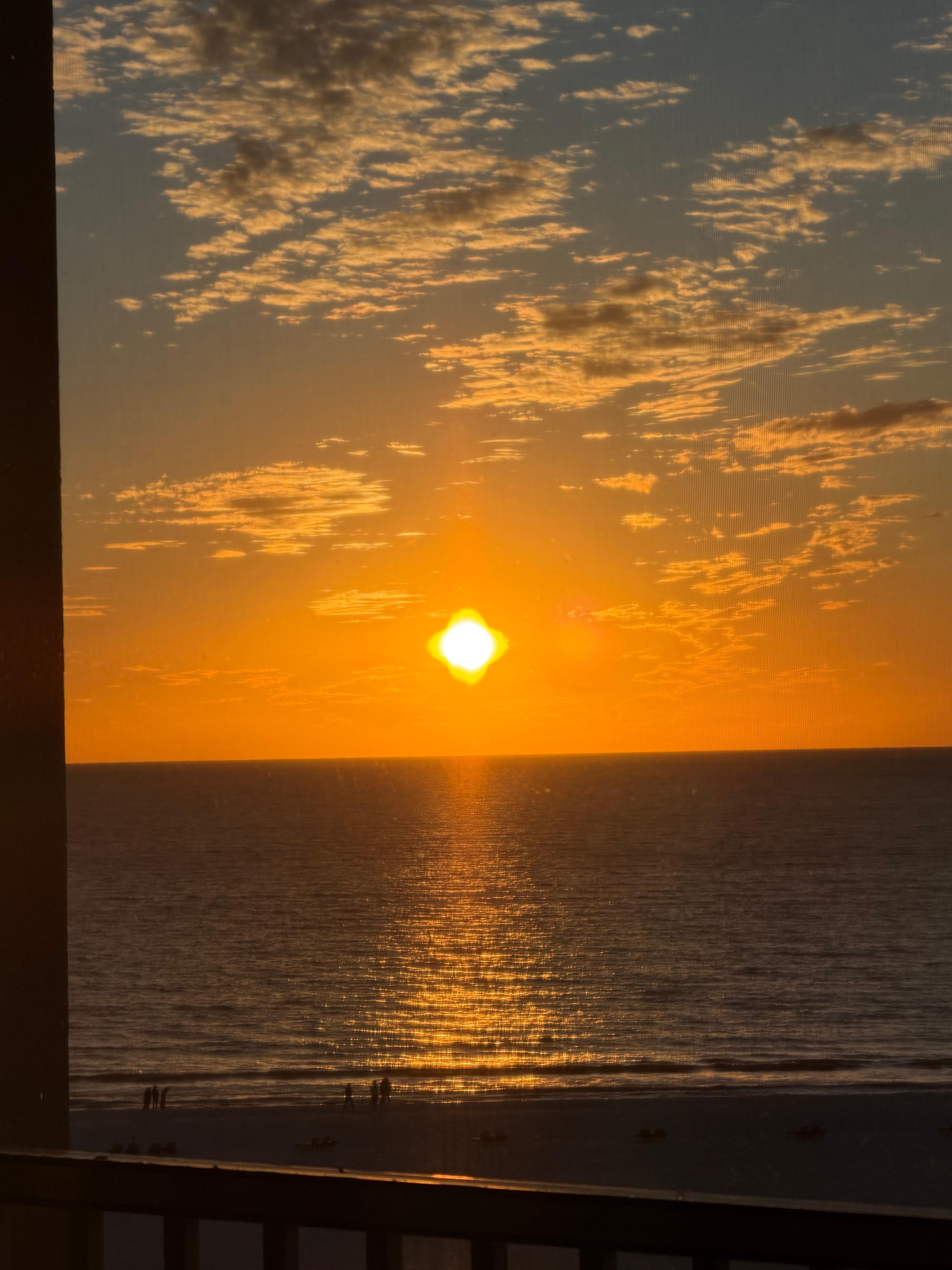 Sunset from balcony 