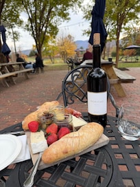 Charcuterie board at Veritas Vineyards down the block!!