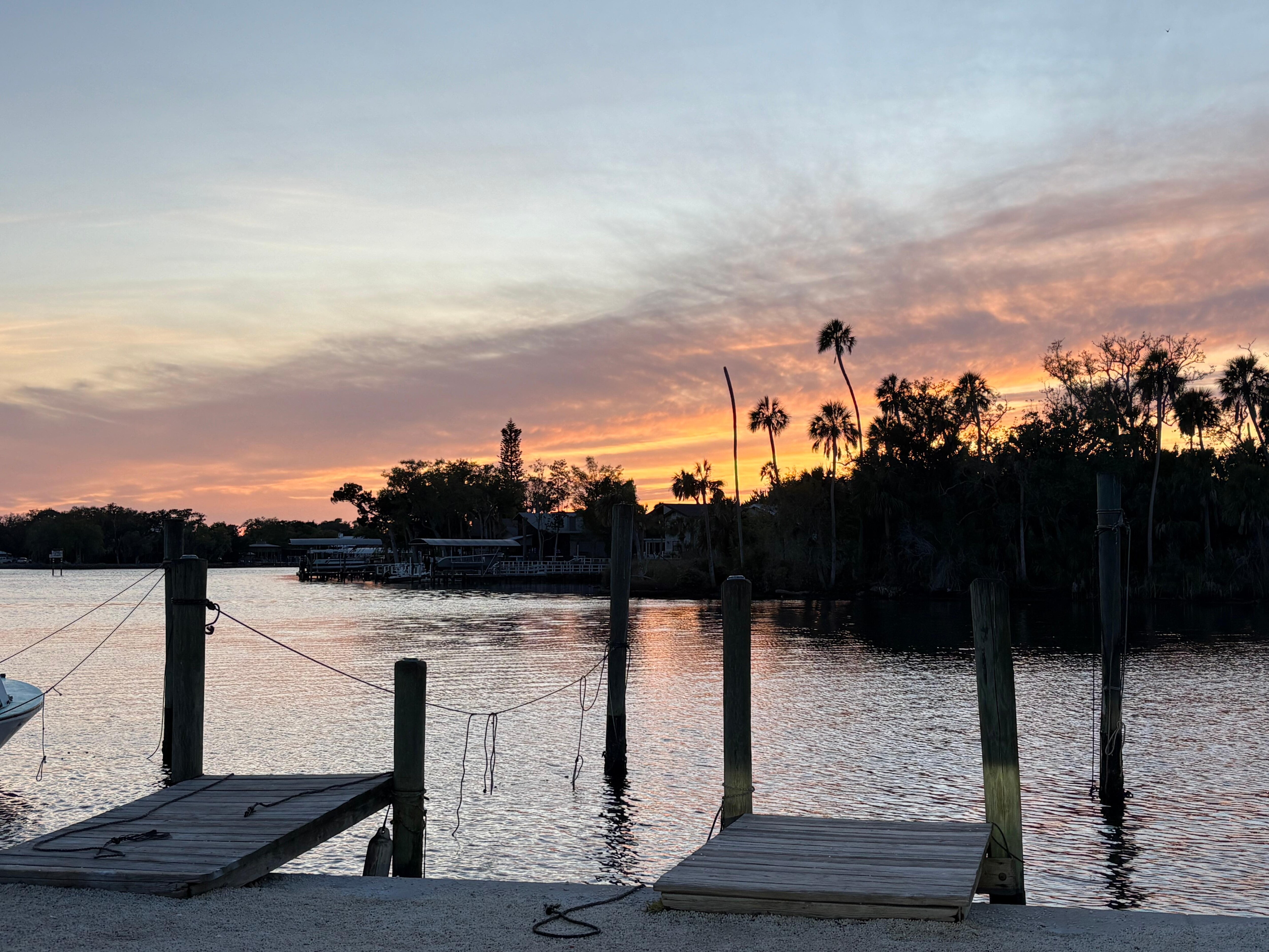 Homosassa River sunset. Within 2-3 blocks of house.