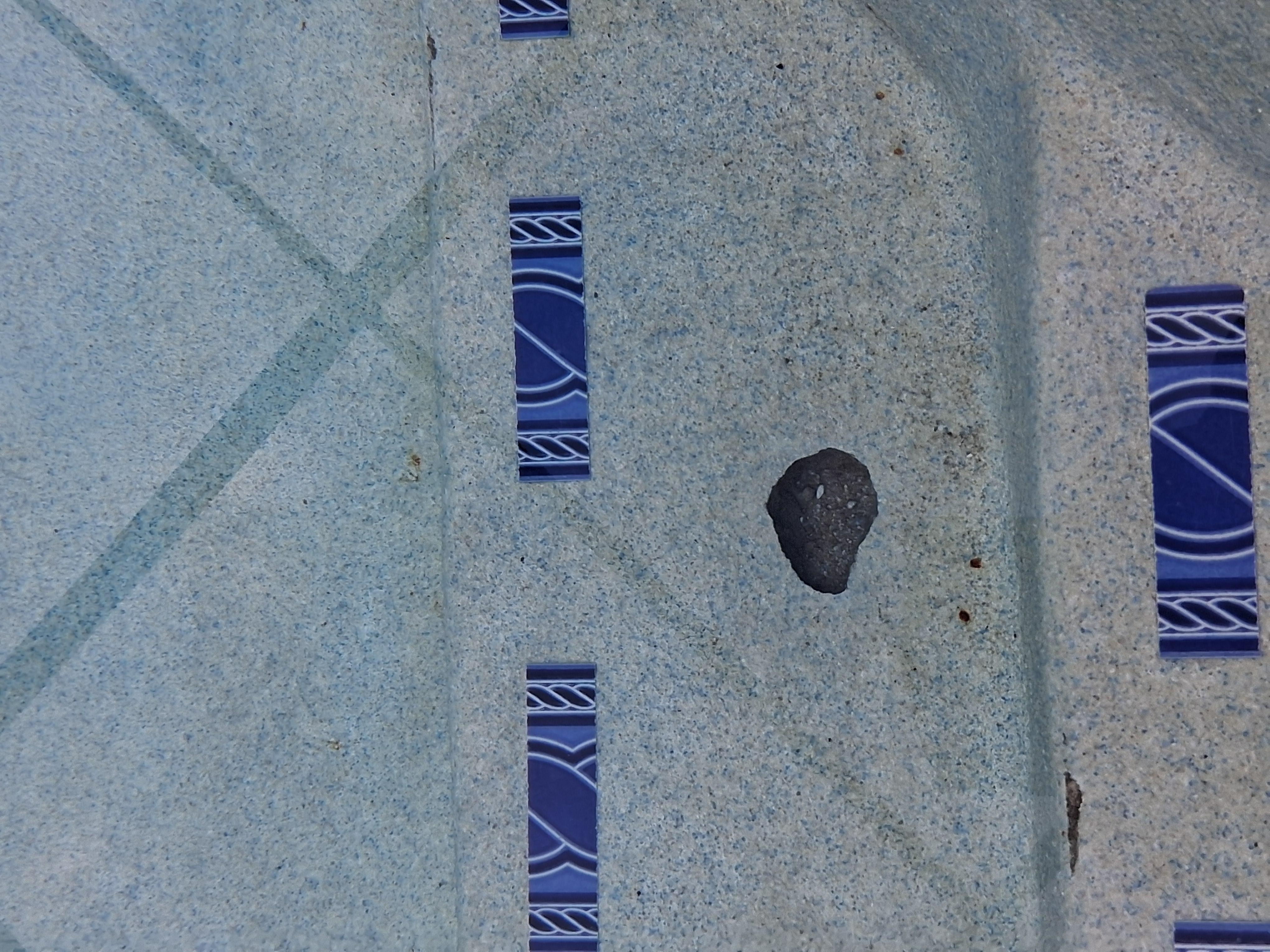 Holes in pool steps very sharp