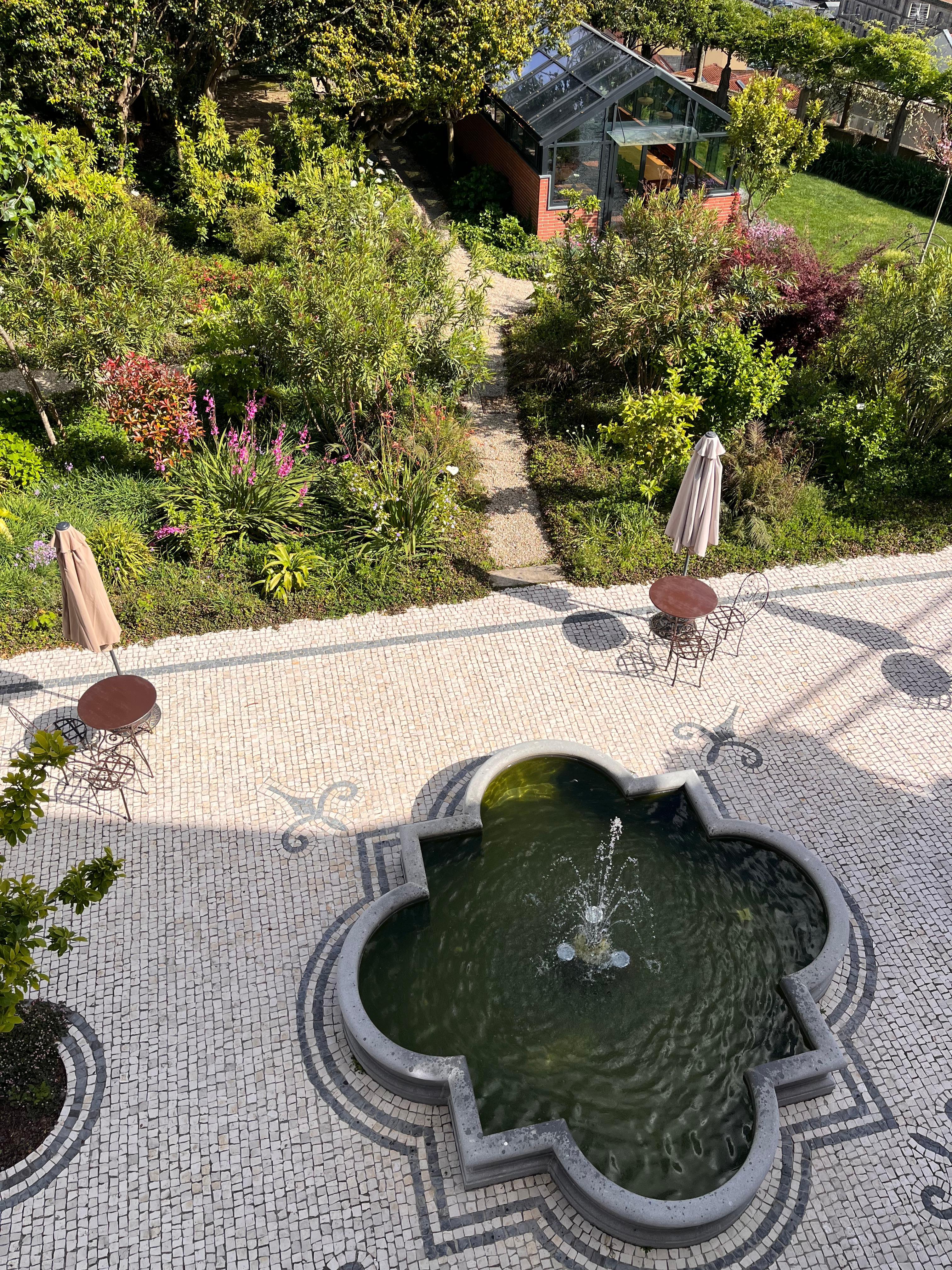 Overlooking the garden