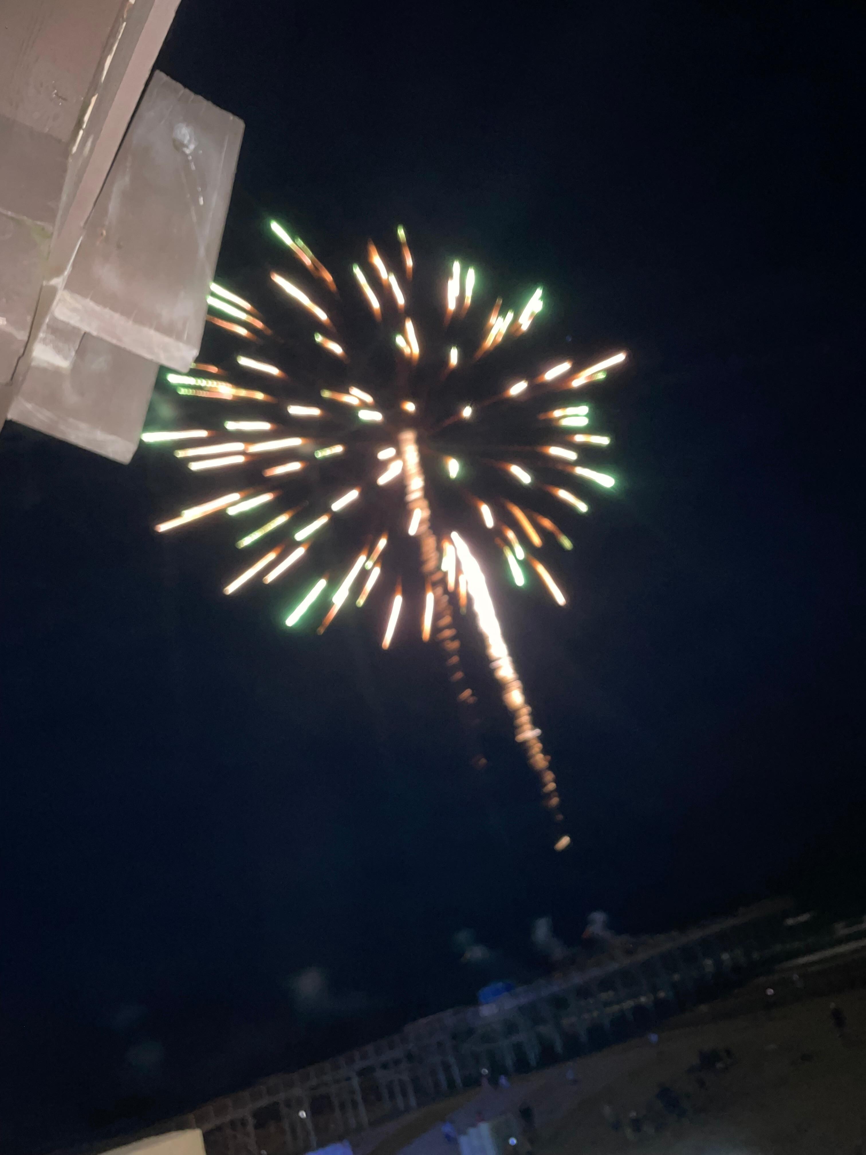 Fireworks from Clayton’s Pier