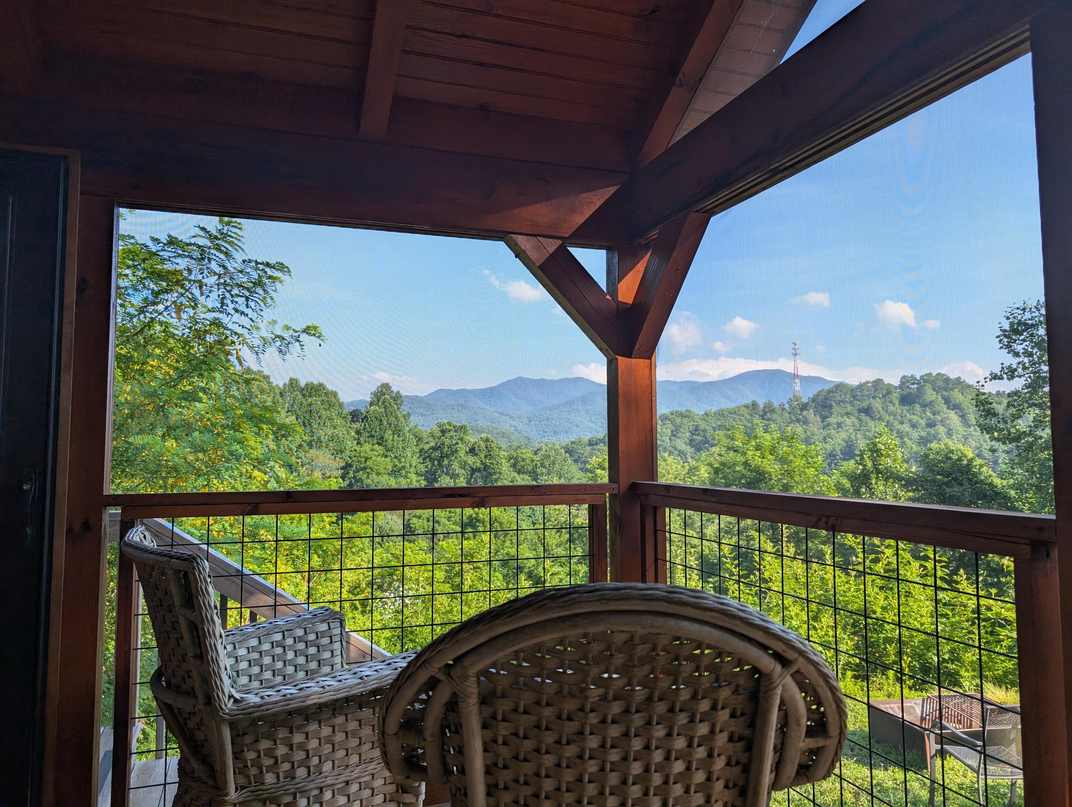 View from the porch swing