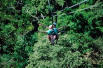 Zip line at nearby Mayan Jungle