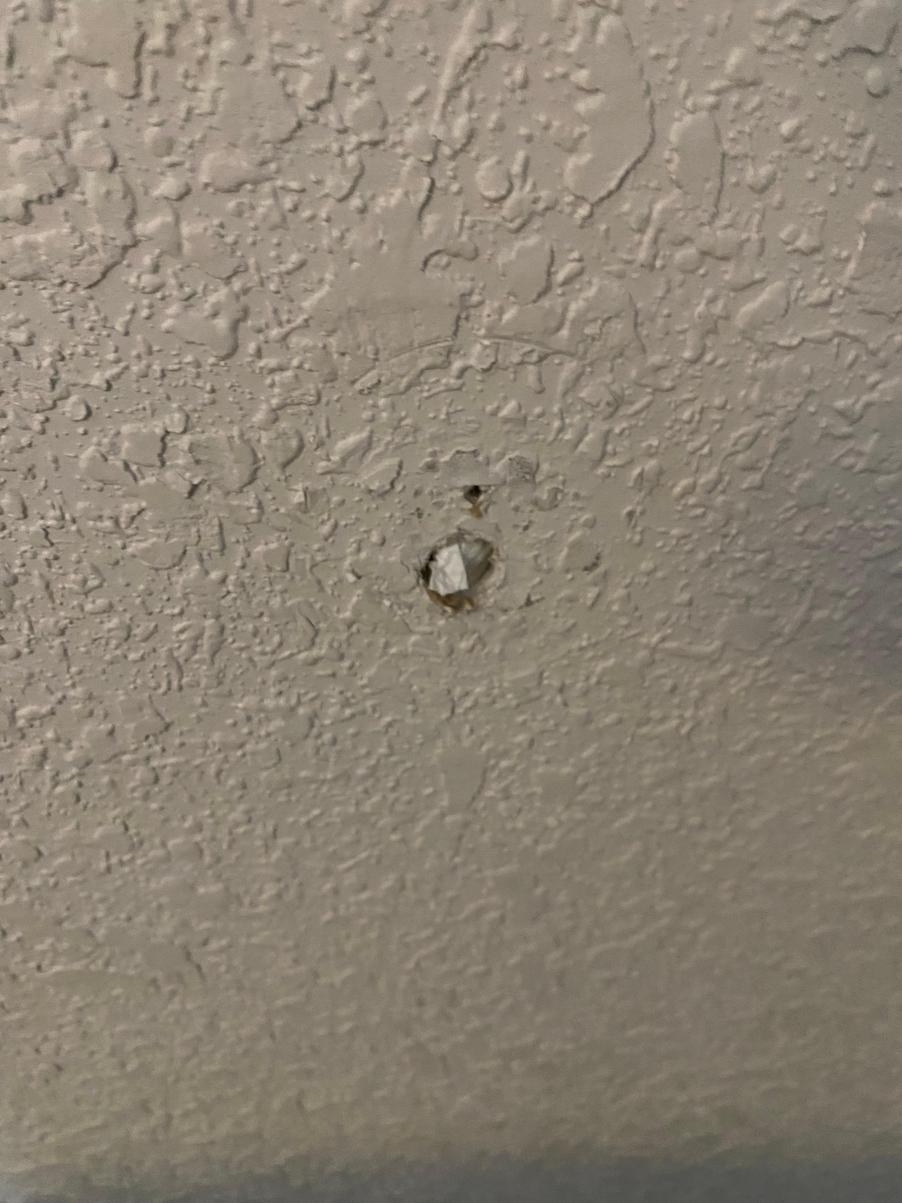 Walls gad damage not repaired.