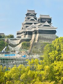 部屋から見た熊本城
