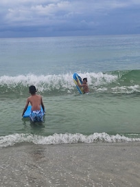 Dont forget some boogie boards for the waves!