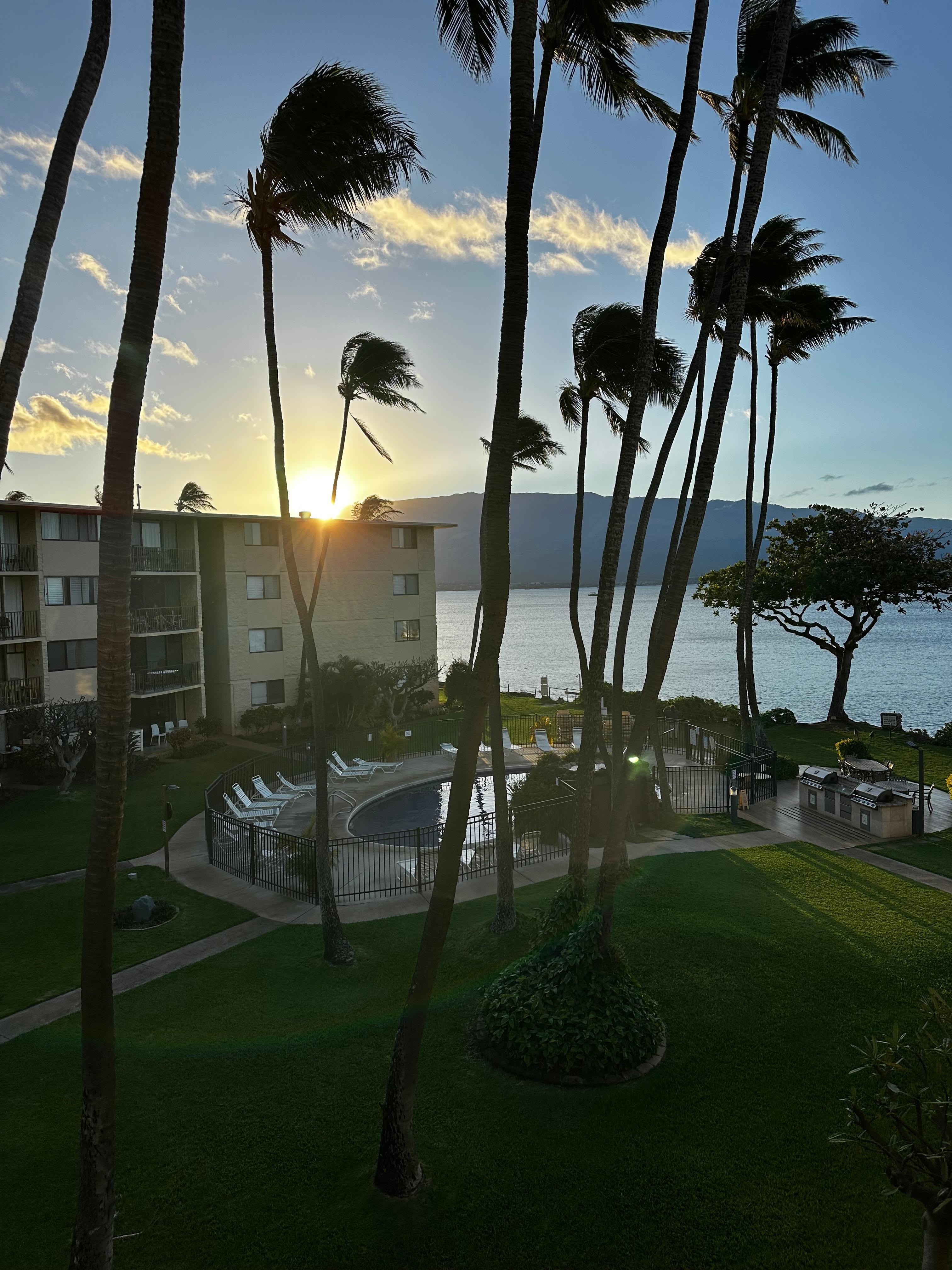 Sunrise from the balcony 