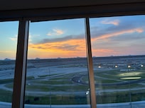 A sunset from the condo on Friday evening.