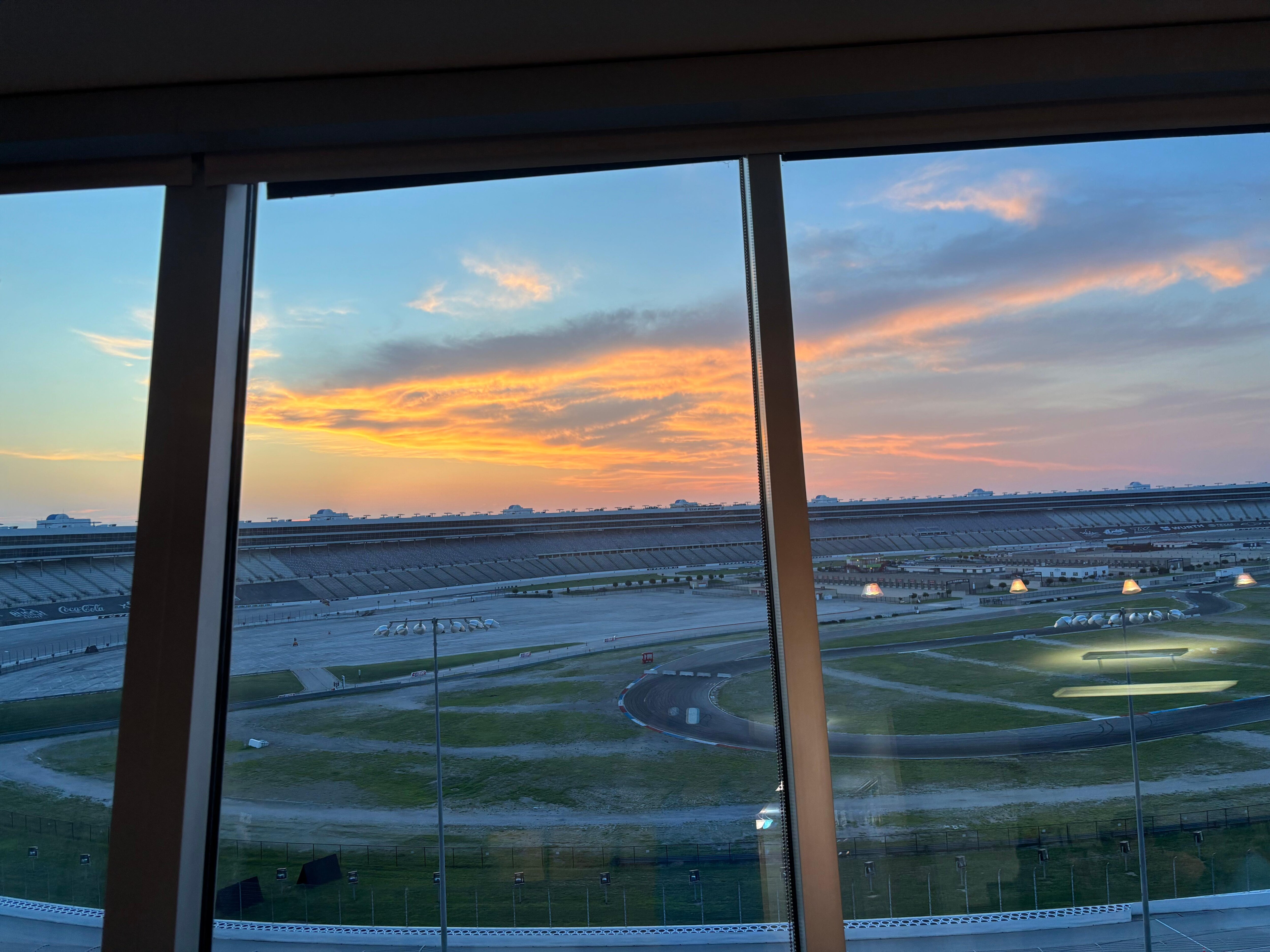 A sunset from the condo on Friday evening.