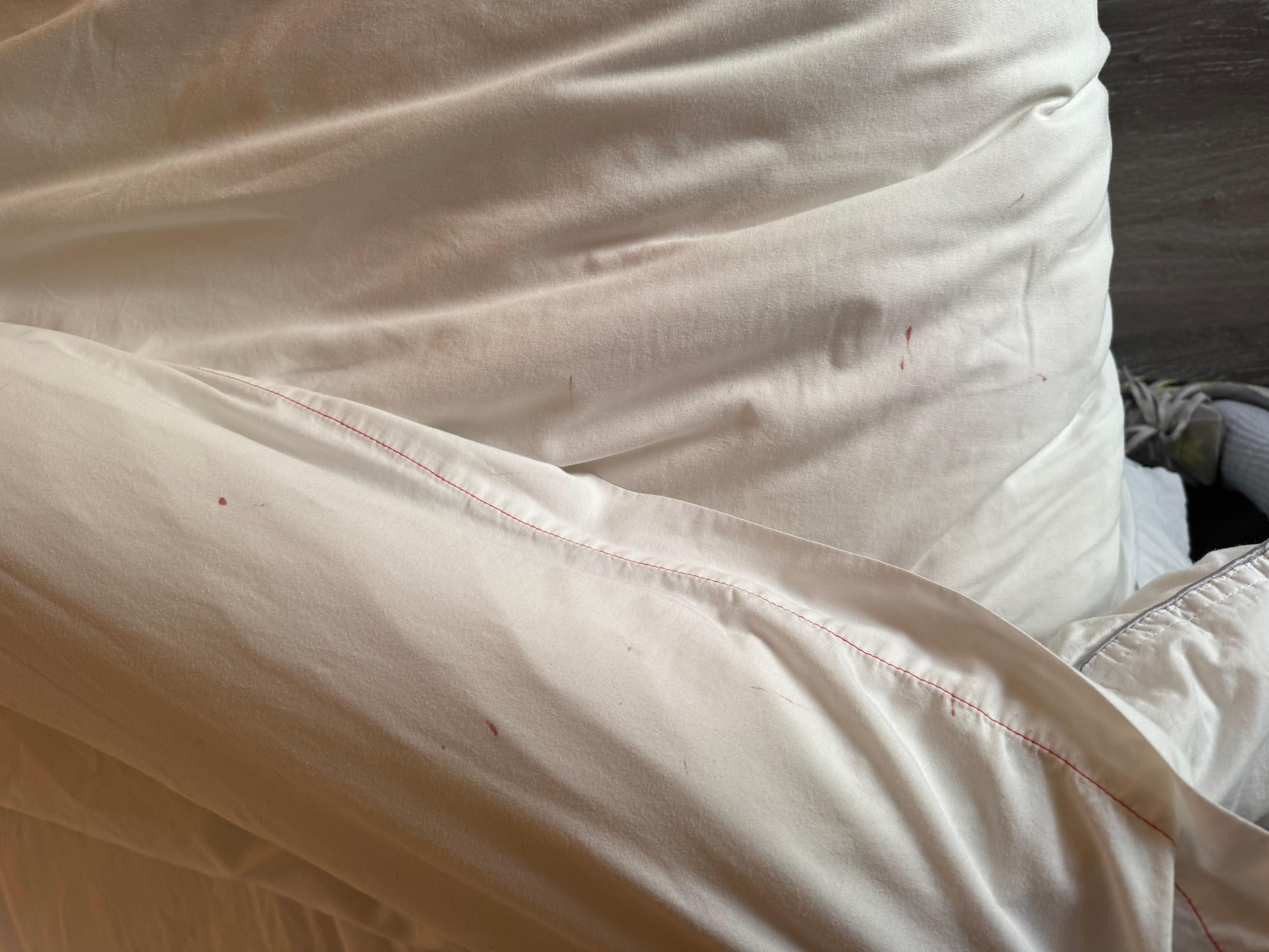 Dirty bedsheets