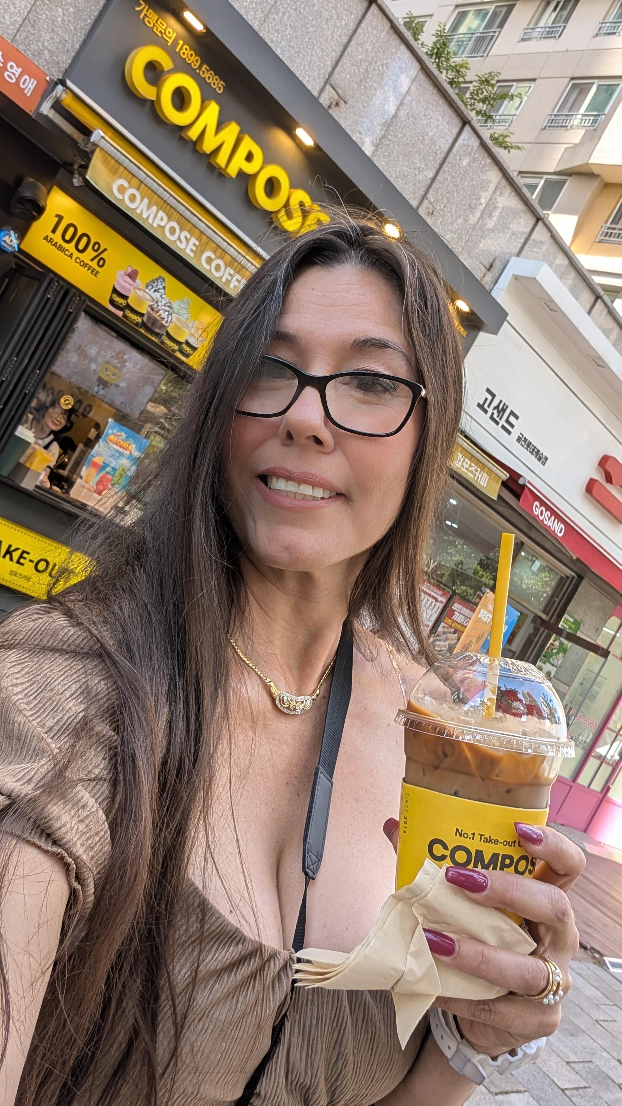 My favorite coffee shop around the corner of the hotel.