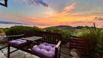 Sonnenaufgang, Ansicht aus der Terrasse