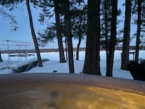 Beautiful view from the hot tub