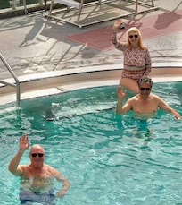 Thermal hot springs within walking distance of the hotel.
