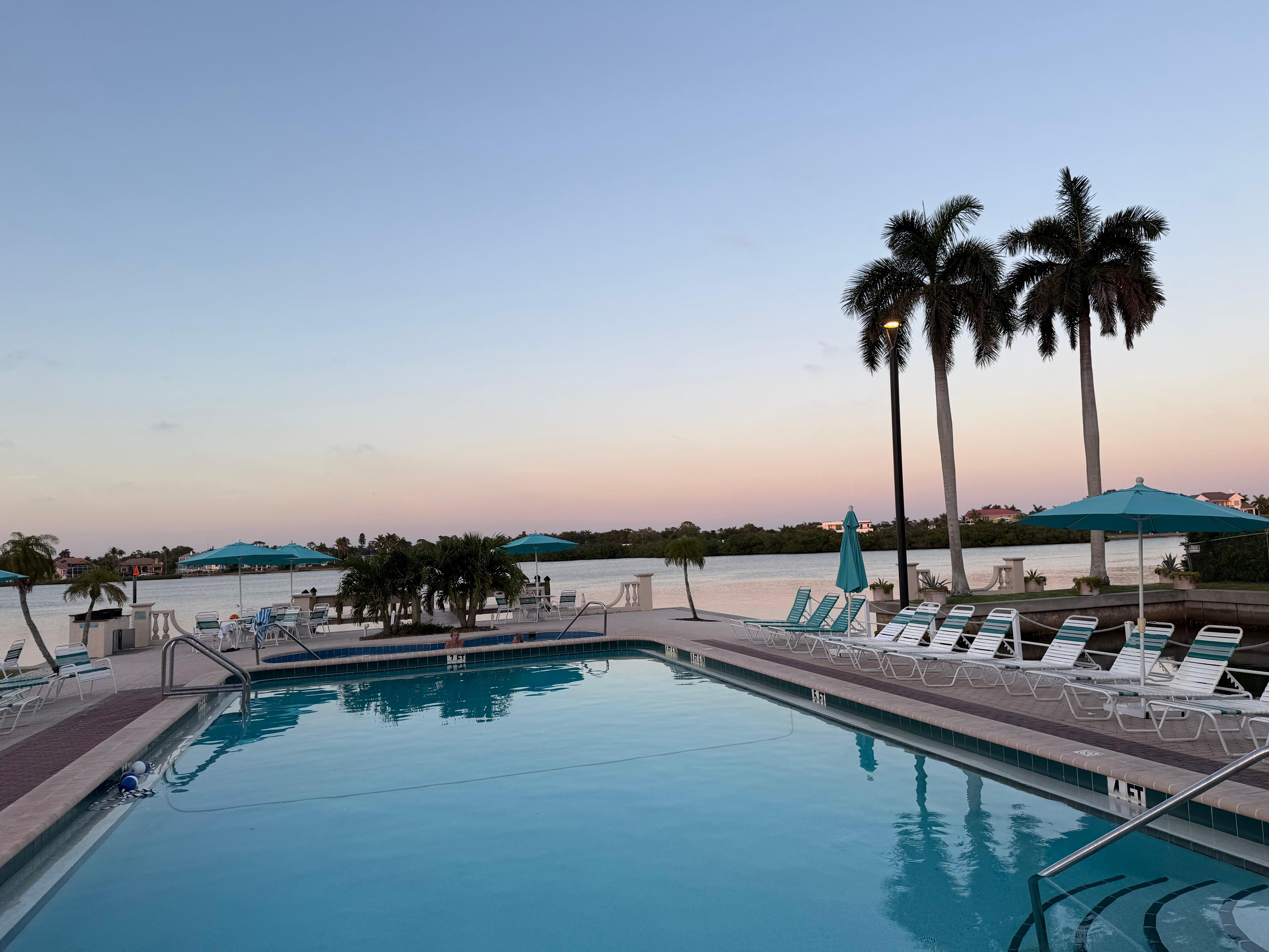 Nice pool with a view.