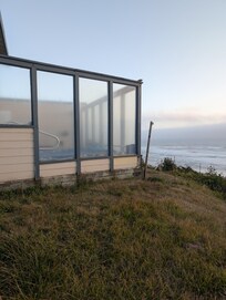 Outside of the "hot tub with view" (if you can see through the windows)
