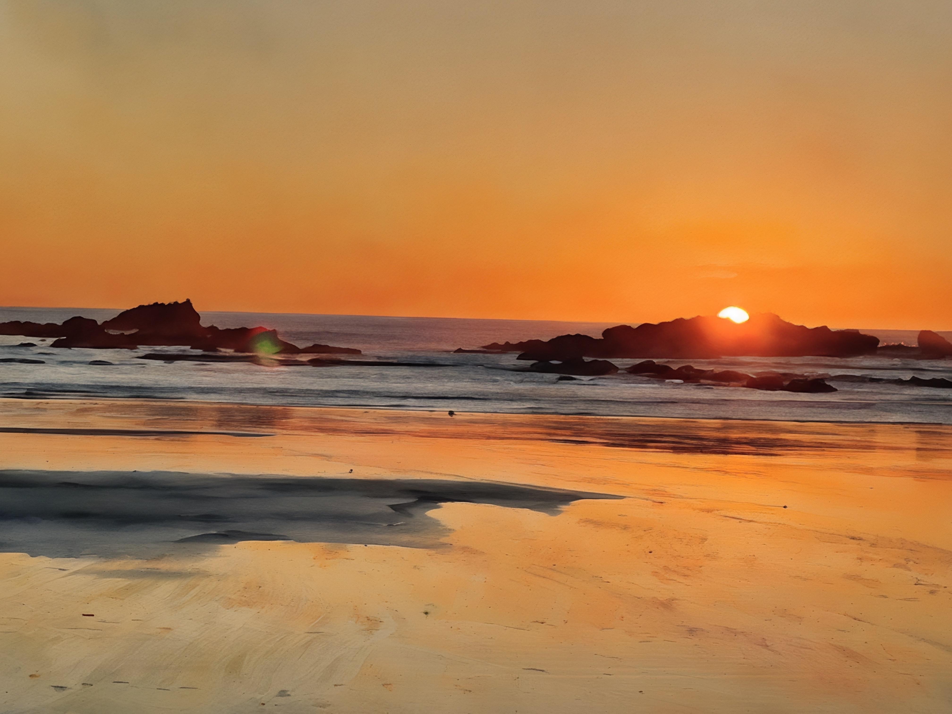 Sunset from the shore