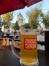 The view from the restaurant on premises