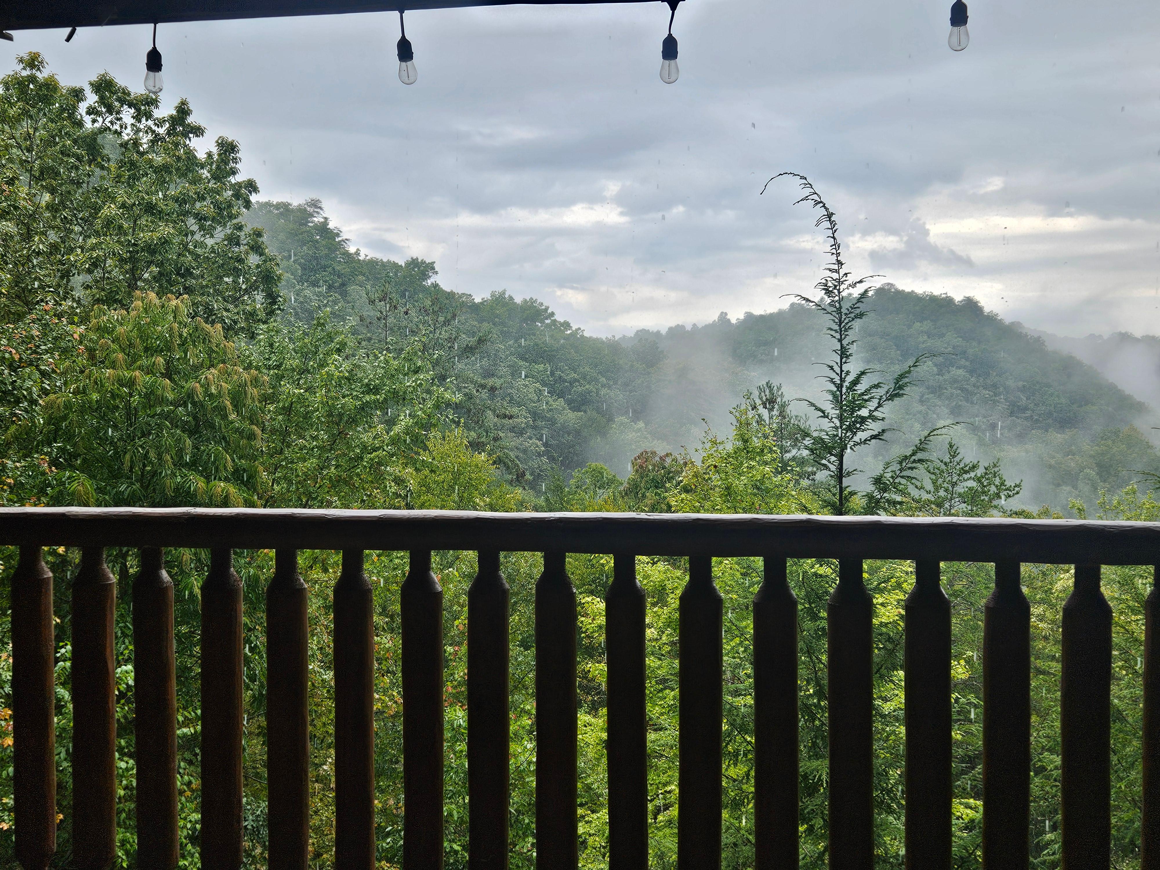 View from second deck after a storm. 