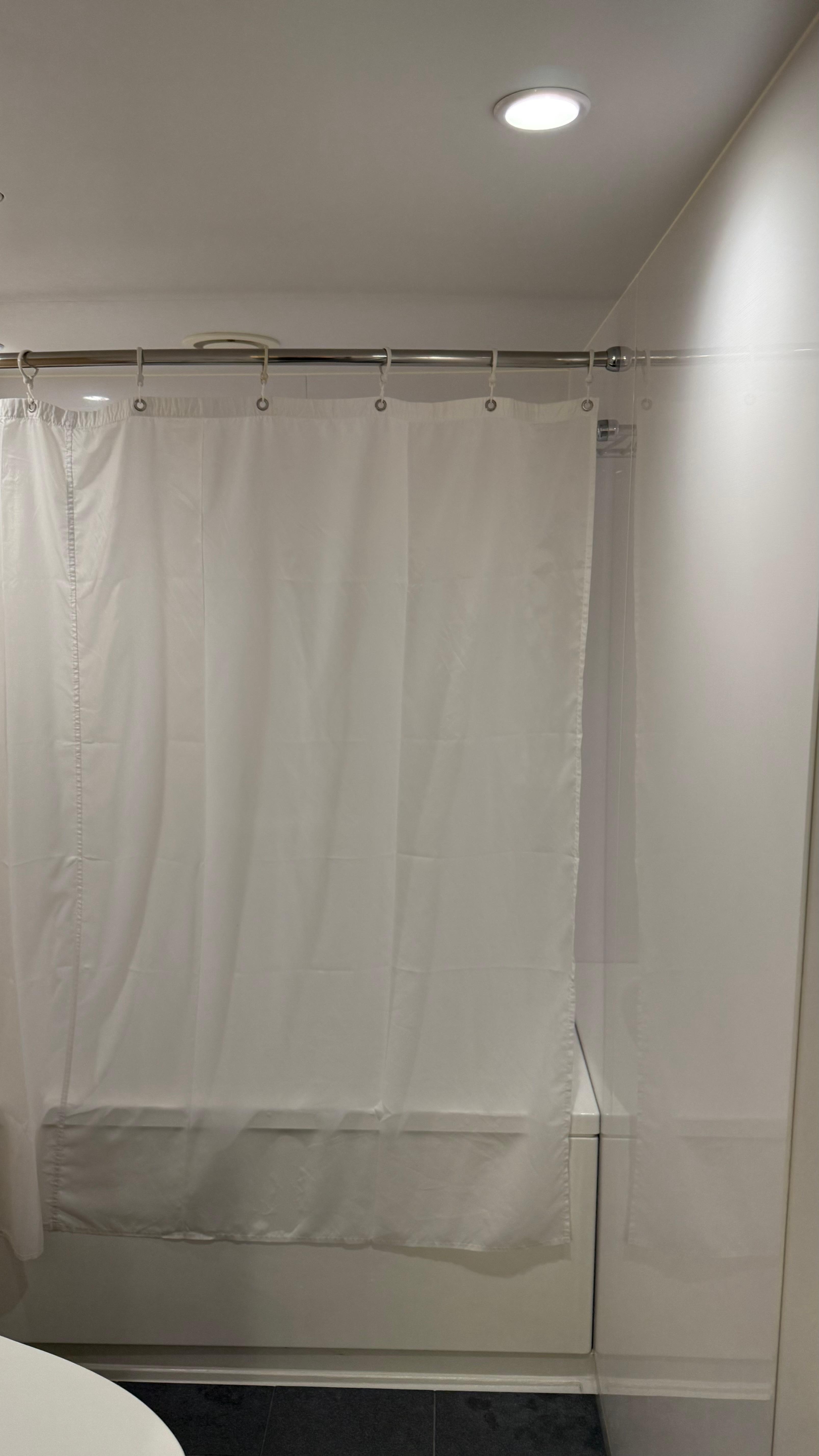 Tub was tiny. Approximately 4.5 feet (137 cm) long.