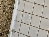 Shower was wet and smelly