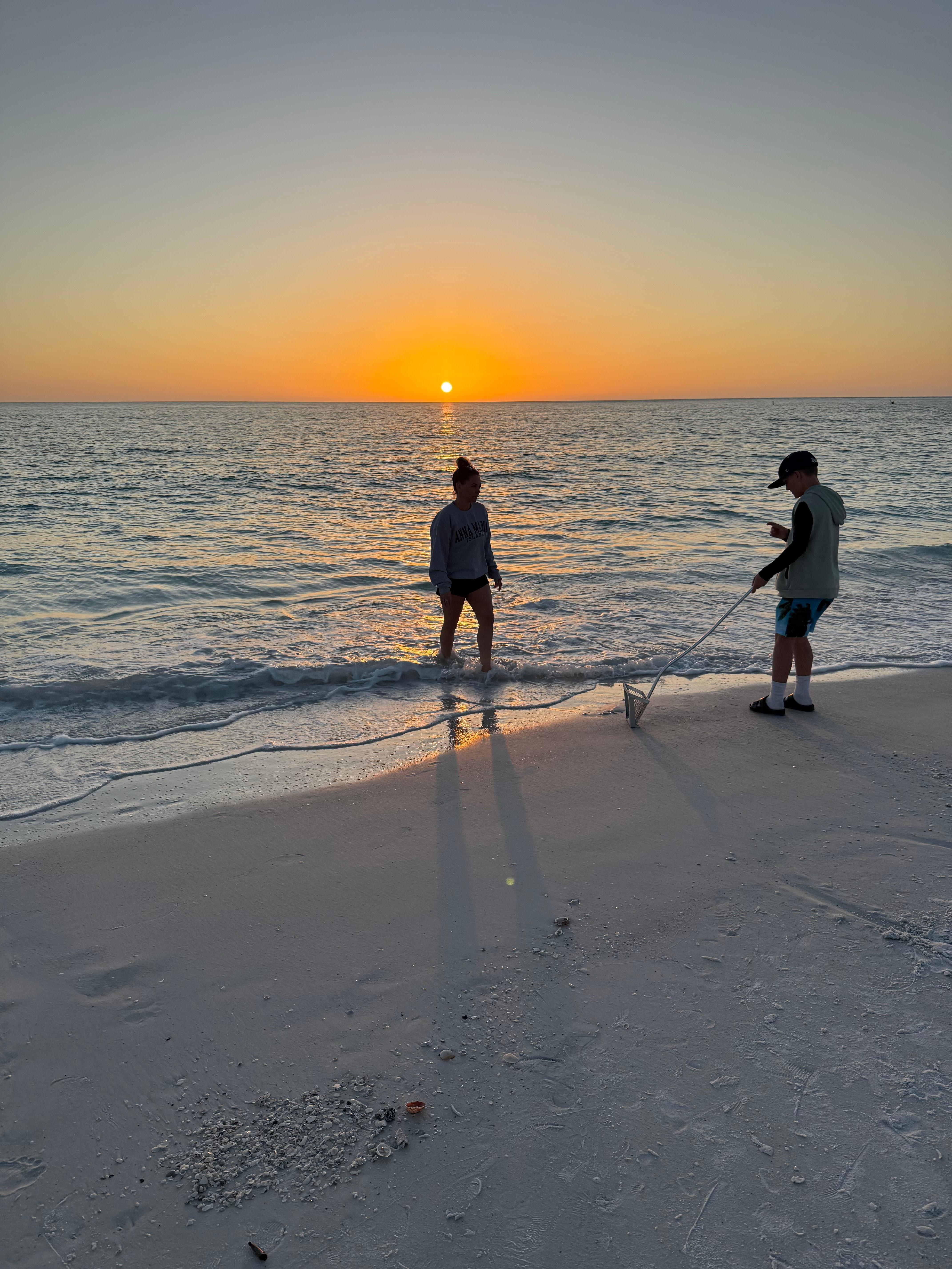 Bean Point at sunset. 