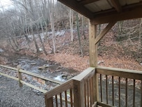 Picture from the deck of the creek.