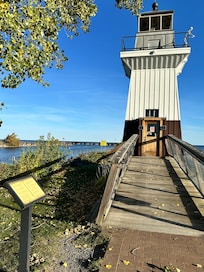 Lighthouse at the point can walk to