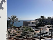 The view from
Our room