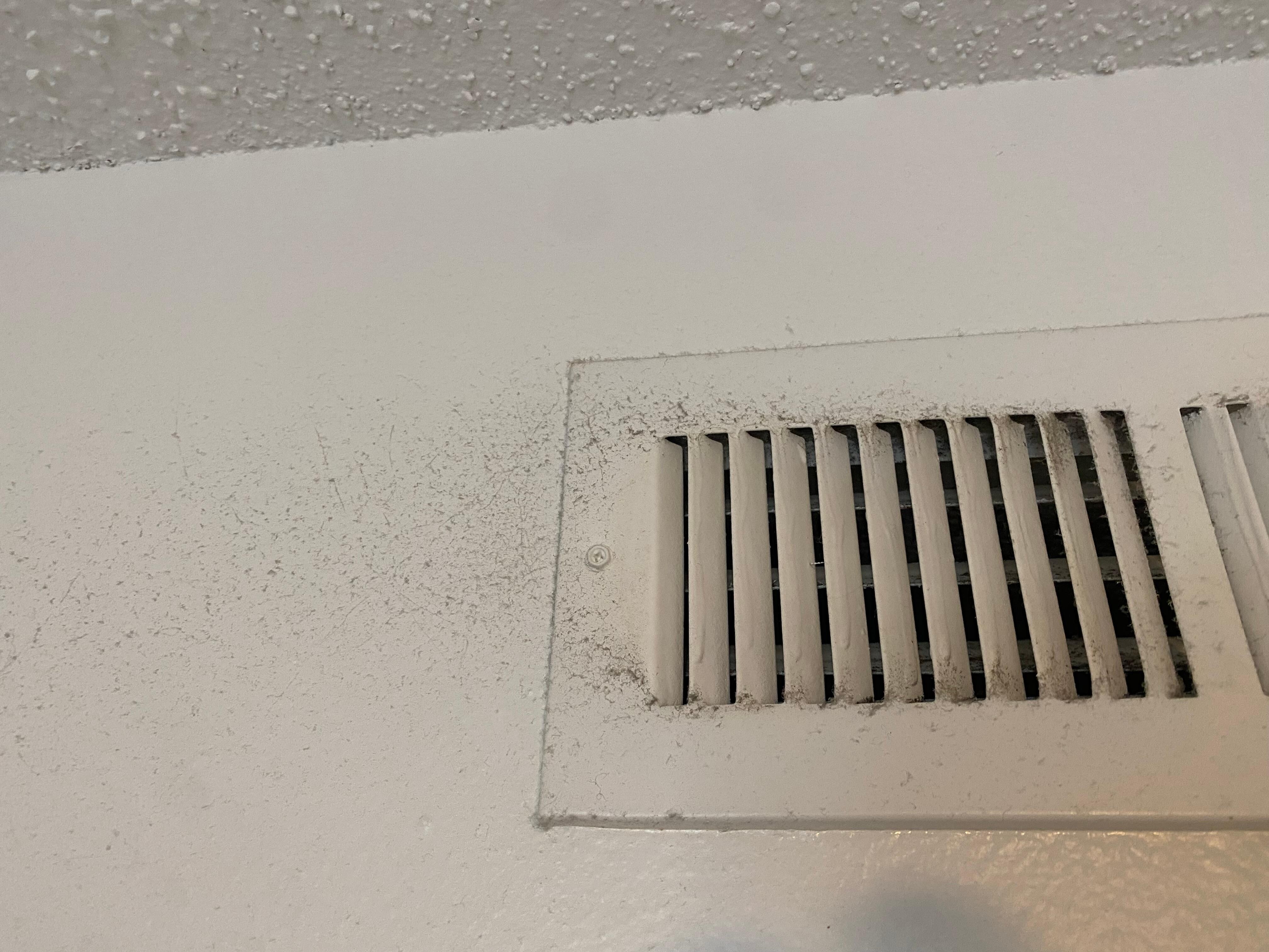 Some dirt coming from A/C vents.