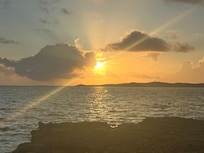 Sunrise at the beach by the house.