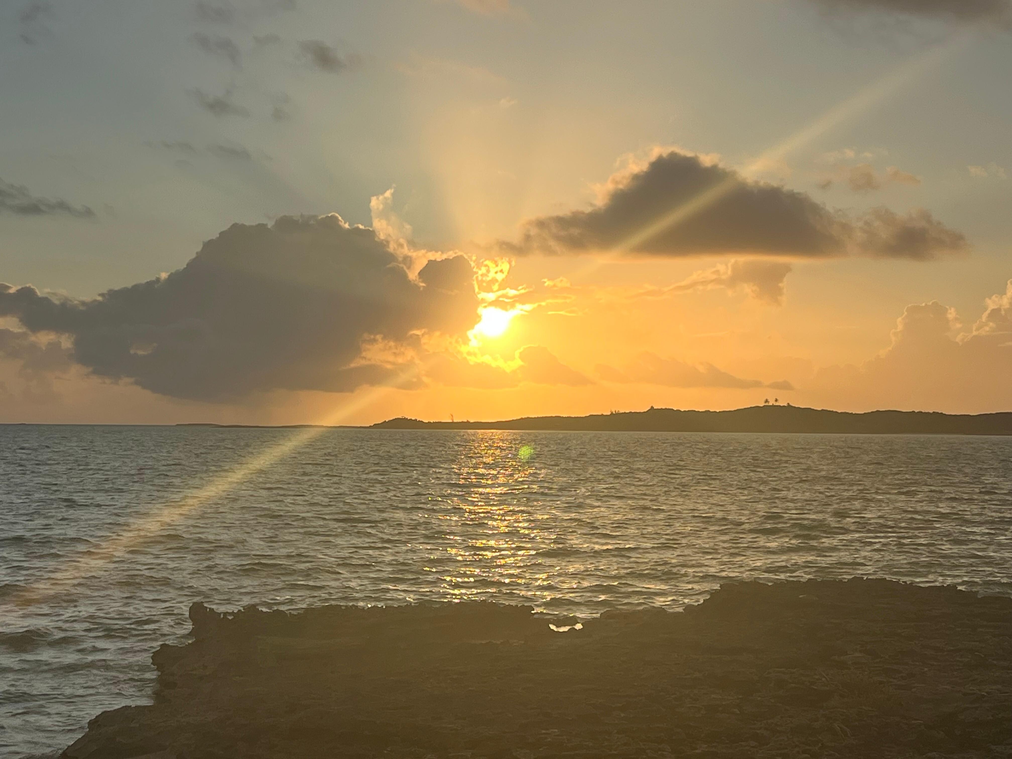 Sunrise at the beach by the house. 