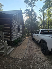 Parking area of cabin