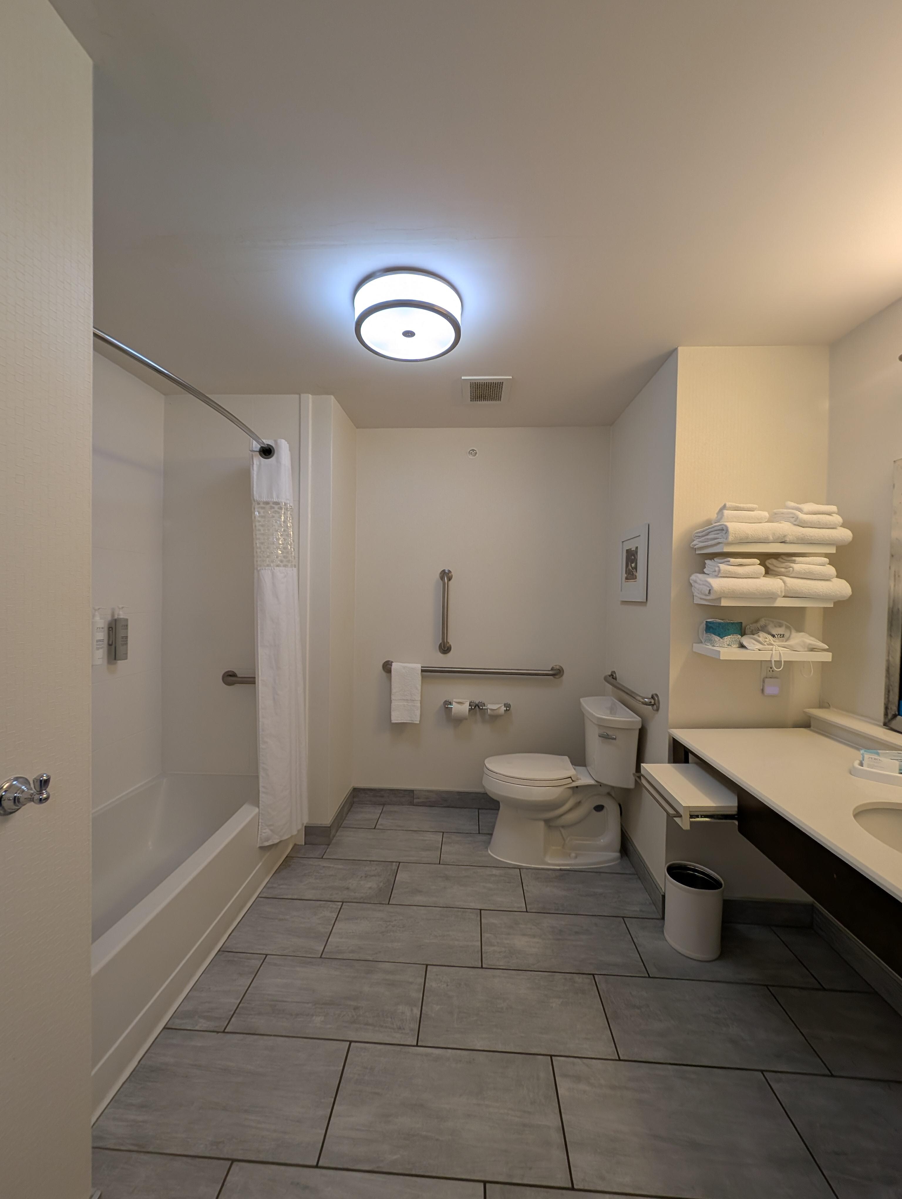 Big and clean toilet 