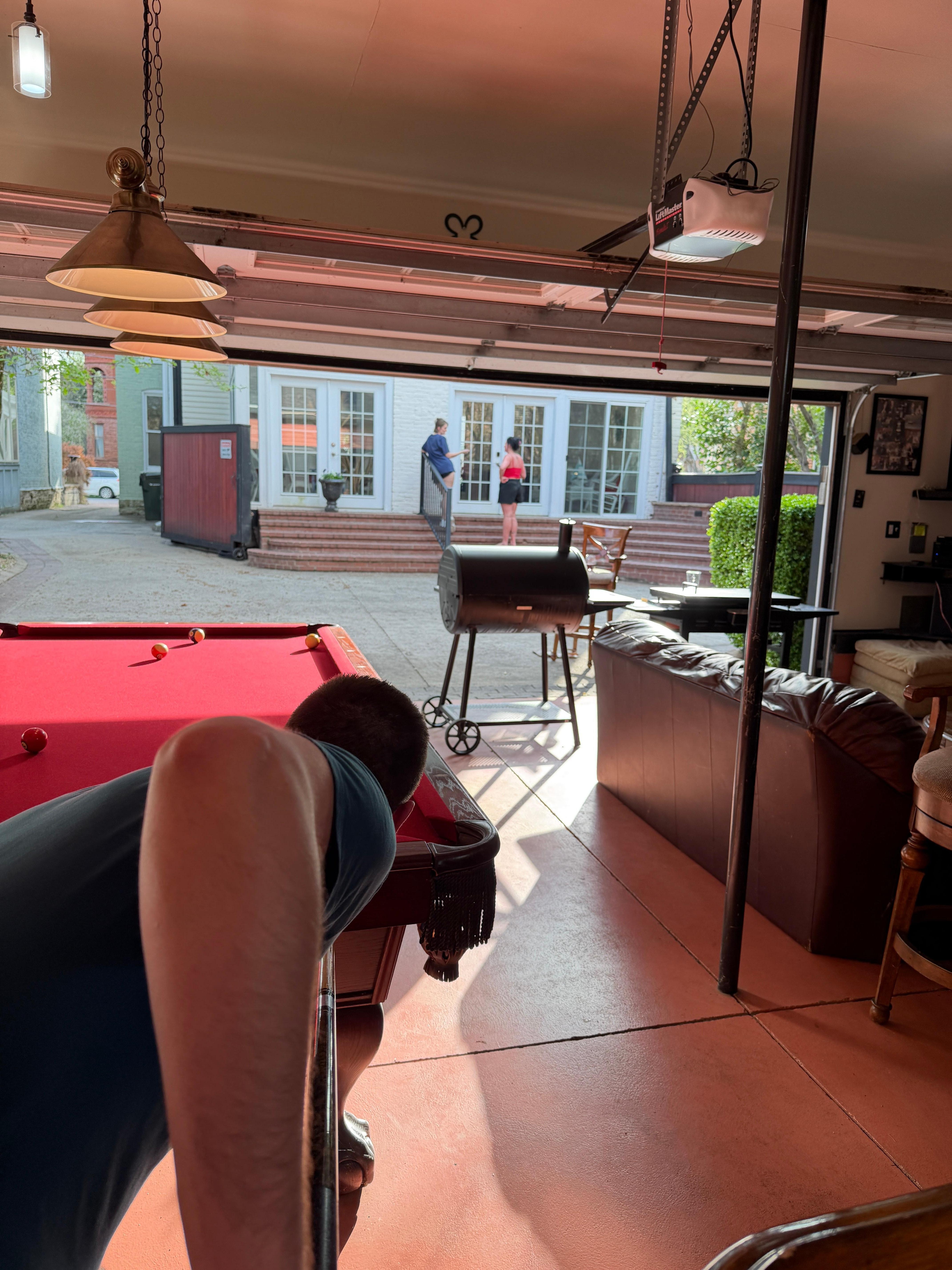 A great way for a little pool, music and TV. 
