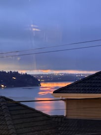 Sunrise view on a cloudy day